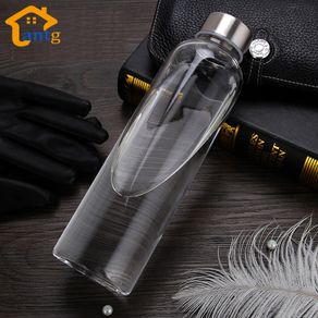 NEW 280ML Sport Fruit Lemon Juice Drinking Bottle Infuser Clear Plastic Water  Bottle - AliExpress