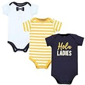 Hudson Baby Unisex Baby Cotton Bodysuits, Hola Ladies 3-Pack, 18-24 Months, Hola Ladies 3-pack, 18-24 Months