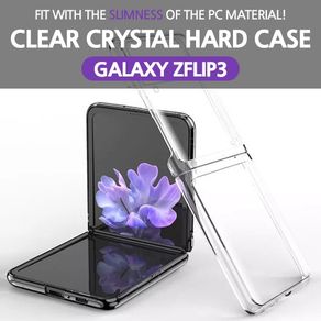 WOOMCHAN/Samsung Galaxy Z Flip 3 Clear Hard Transparent Case/Samsung/Galaxy/Z Flip 3/Clear Hard  Case