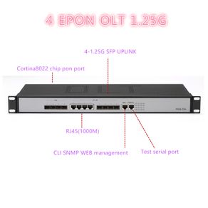 4 PON port mini ftth fiber optic 4 pon port 4 SFP slots epon OLT 10/100/1000Mauto-negotiable
