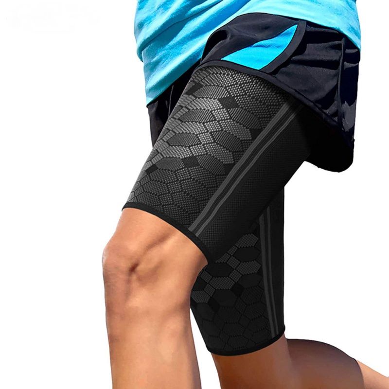 Knee Padded Compression Leg Sleeve Thigh Guard Sports Protective