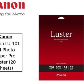 Canon LU-101 A4 Photo Paper Pro Luster (20 Sheets)
