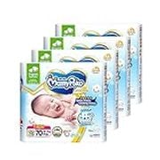 MamyPoko MamyPoko Extra Dry Tape Organic Newborn, 70 count (Pack of 4), 280 count