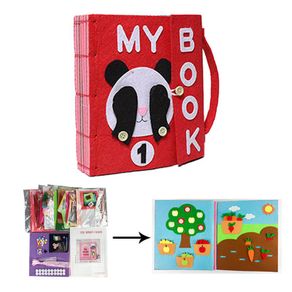 3D Kid Cloth Book DIY Panting Book Manual Intelligence Puzzle Children Toy Book Early Education Development Reading Book