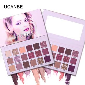 UCANBE NUDE Palette Eyeshadow Makeup Kit 18 Colors Glitter Shimmer Matte Pigmented Powder Smooth Natural Eye Shadow Cosmetics