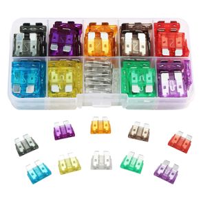 Car Fuses 2A 3A 5A 7.5A 10A 15A 20A 25A 30A 35A  Amp with Box Clip Assortment Auto Blade Type Fuse Set Truck wh