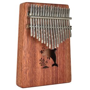 17 Keys Kalimba Thumb Piano Mahogany Mbira Musical Instrument