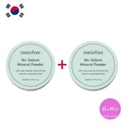 [1+1] Innisfree No Sebum Mineral Powder 5g+5g, from KOREA