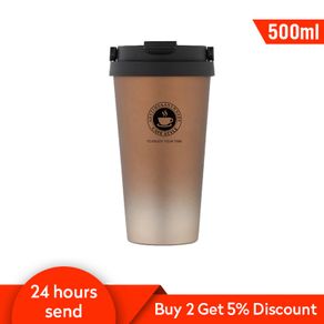 500ML Thermos Coffee Mug Termos Travel Mug Thermos Bottle Thermos Café Cup Garrafa Termica Vacuum Flask Tumbler Mugs Coffee Cups