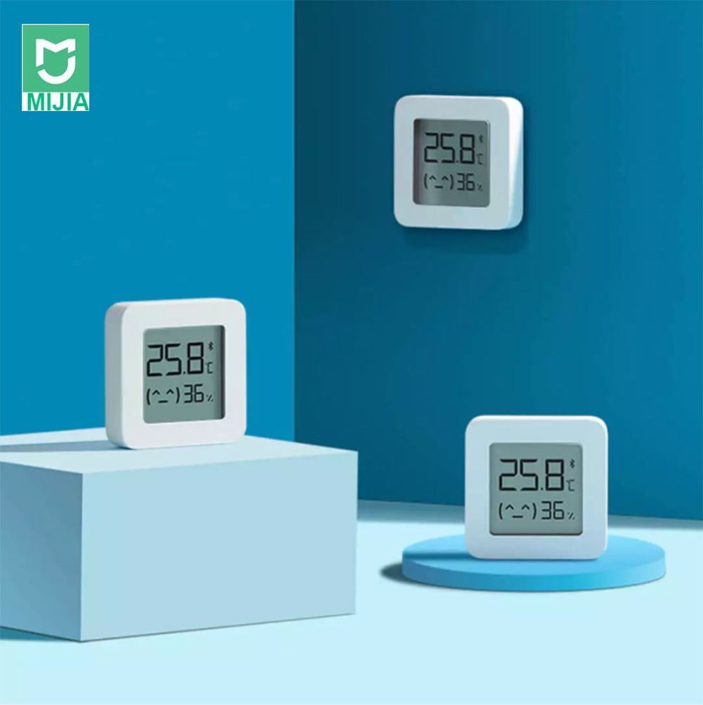 XIAOMI 4pcs Mijia Bluetooth Thermometer Hygrometer 2 White